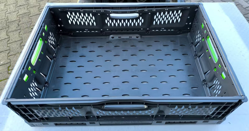 Agrarkleinkiste klappbar neu mit Kundenlogo 600x400x180 mm